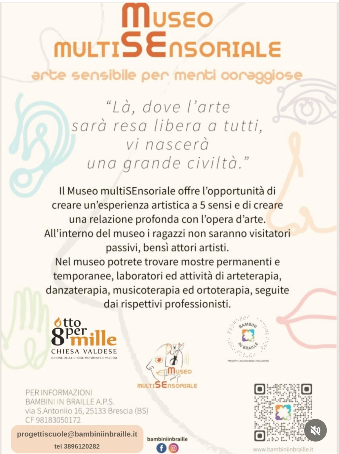 image 23.02.2026 – Brescia: il Museo Multisensoriale apre alle scuole, l’arte diventa esperienza inclusiva